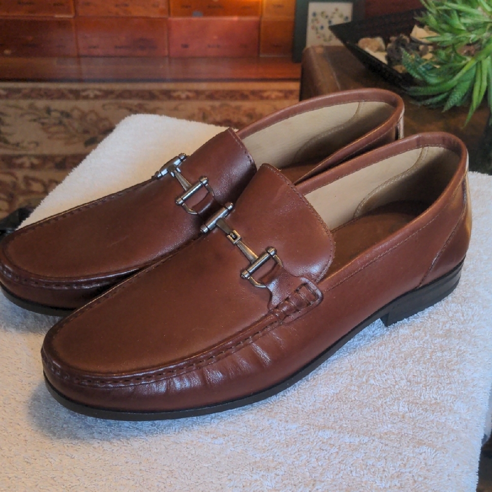 Men's Brown Leather Loafers